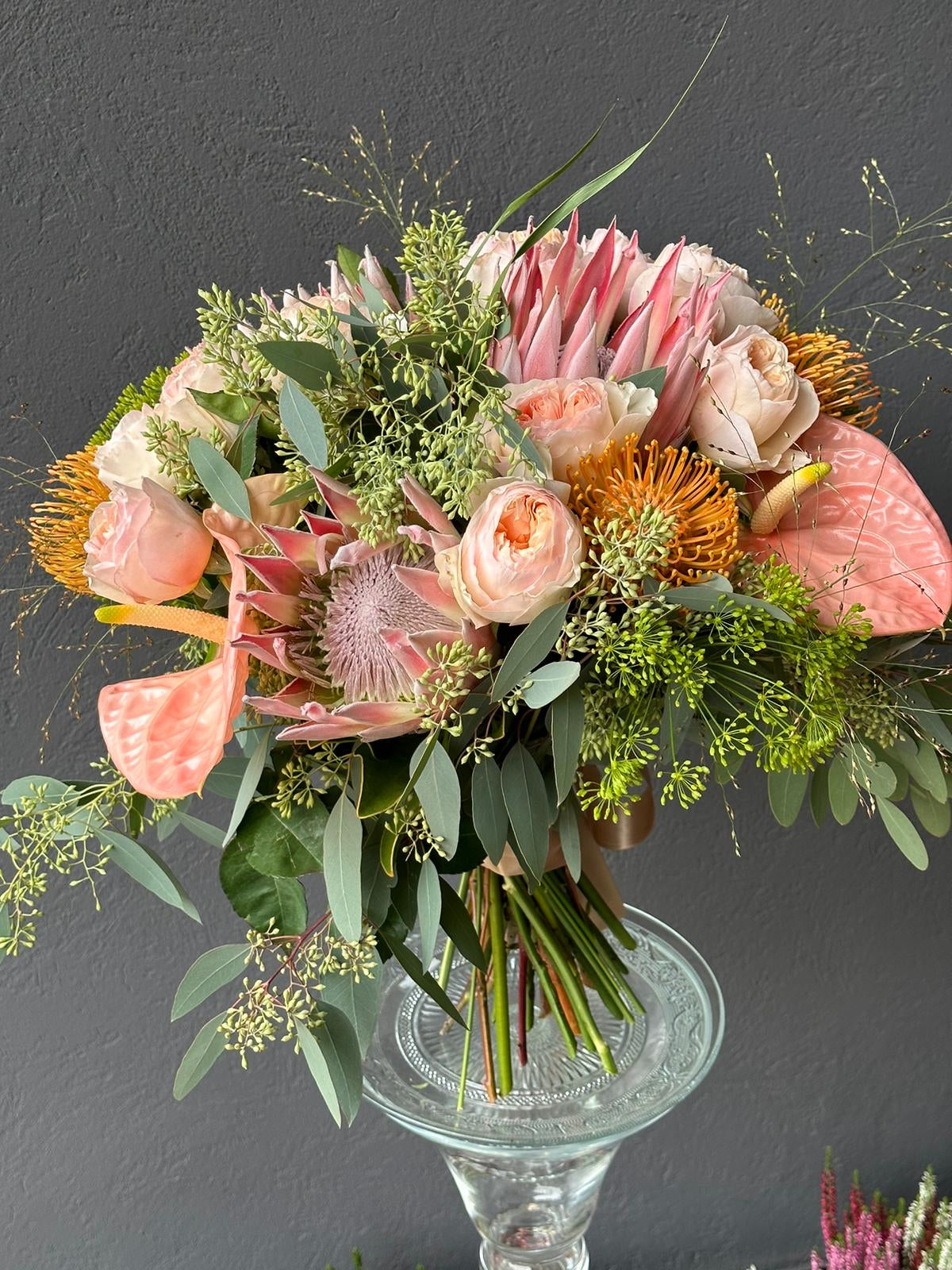Bouquet in light floral shades