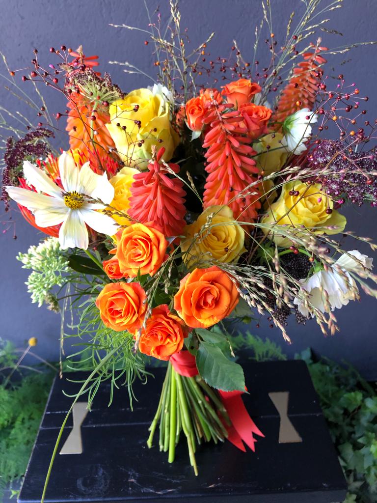 Bouquet of flowers in cheerful colors