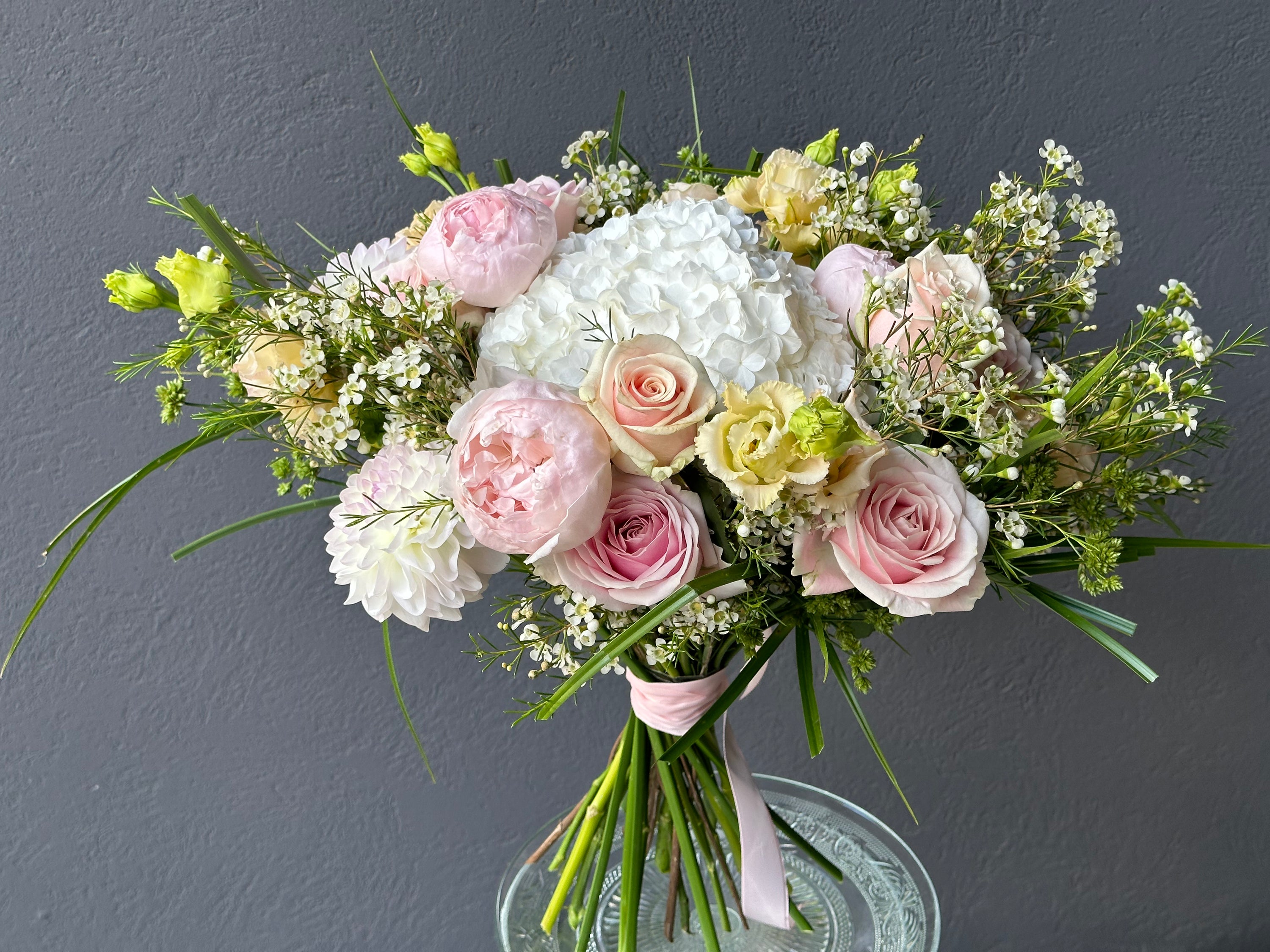 Bouquet in light floral shades