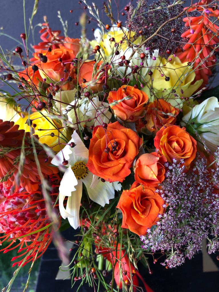 Bouquet of flowers in cheerful colors